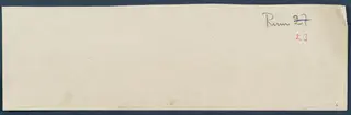 Reverse side of a Vouni field drawing sheet, with handwritten room numbers in pencil and red