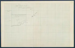 Field drawing of a profile section of Room 39 at Vouni, formerly Room 13, drawn at 1:20 scale