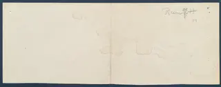 Reverse side of a field drawing sheet with a handwritten room number 44 in the top right corner.