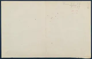 Reverse side of a field drawing sheet with handwritten room numbers in the upper right corner