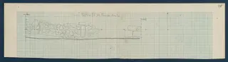 Field drawing of the facade of Room 98 (formerly Room 56) at Vouni, scale 1:20