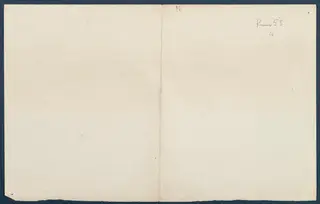 Reverse of a field drawing sheet with handwritten room numbers in the upper right corner