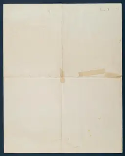 Reverse side of a folded field drawing sheet, with handwritten room numbers in the top right corner.