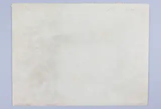 Reverse side of a drawing sheet with pencil notes, including a title for a perspective reconstruction of the Soli temples
