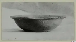 Cypro-Hell.I bowl from Idalion, shown in side view on a pale surface