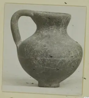 Pottery juglet with a strap handle, Bichrome-Red I_IV - IV_VII, photographed alone