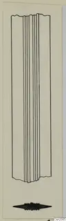 Drawing of iron weapons from Amathus tombs 1–9: a tall narrow object with lengthwise lines and a dark diamond-shaped piece below.