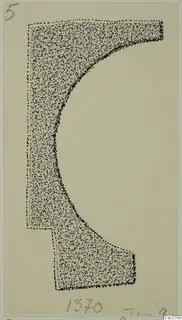 Drawing of a curved bronze mounting fragment from Idalion, shown in outline with dotted stippling.