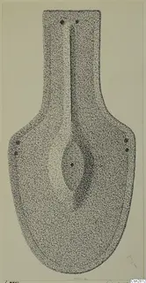 Drawing of a bronze horse-trapping from Idalion