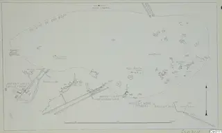 Plan of the Skouriotissa orebody showing ancient underground workings and a pottery dump