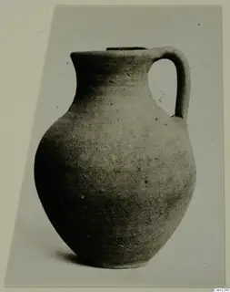 Pottery Plain White VI, a single-handled pottery jug with a narrow neck and rounded body