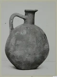 Plain White I-III jug from the Kastros tombs at Lapithos, with a single strap handle