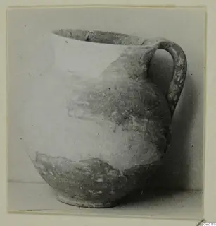 Coarse-ware jug with a single strap handle, from the Lapithos Kastros tombs series