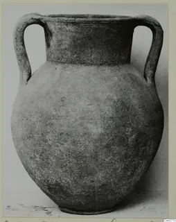 Two-handled coarse pottery jar from Lapithos