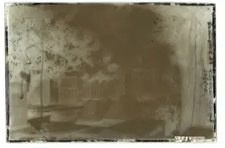 Larnaca: the graveyard of St Lazarus, The glass negative