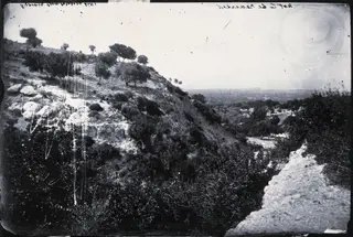 Kyrenia seen from the hills, 1981 contact print