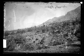 Bellapais Abbey below the Kyrenia hills