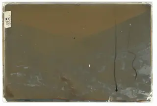 A valley with a village on its slopes, The glass negative