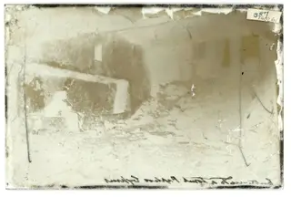 Paphos: inside a rock-cut tomb, looking out, The glass negative