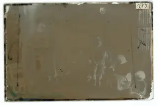 Lefka: a family in their house, The glass negative