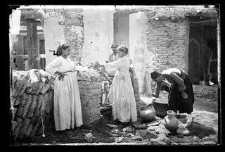 Lefka: women at a well