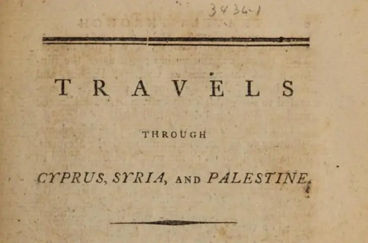A Clergyman's Journey: Abbé Mariti's Cyprus and its Incidental Antiquities
