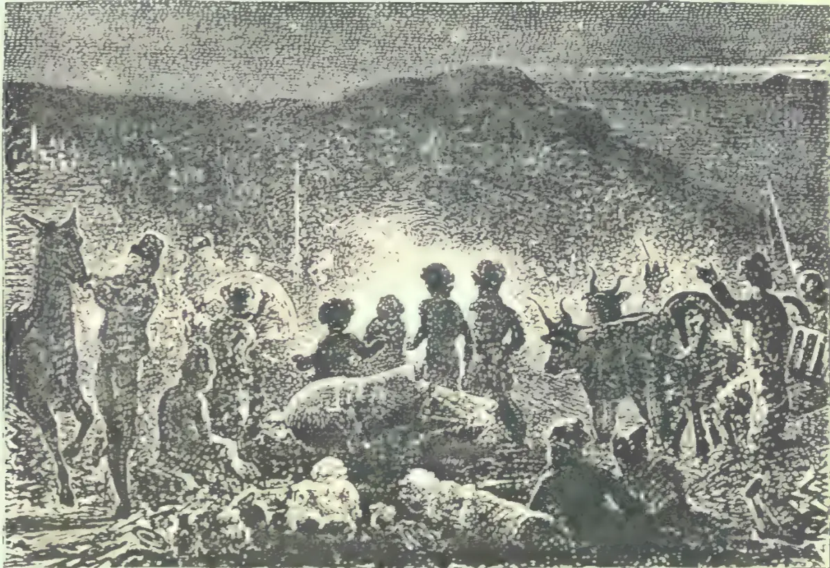 Night Scene from Cesnolas Book Cyprus 1877