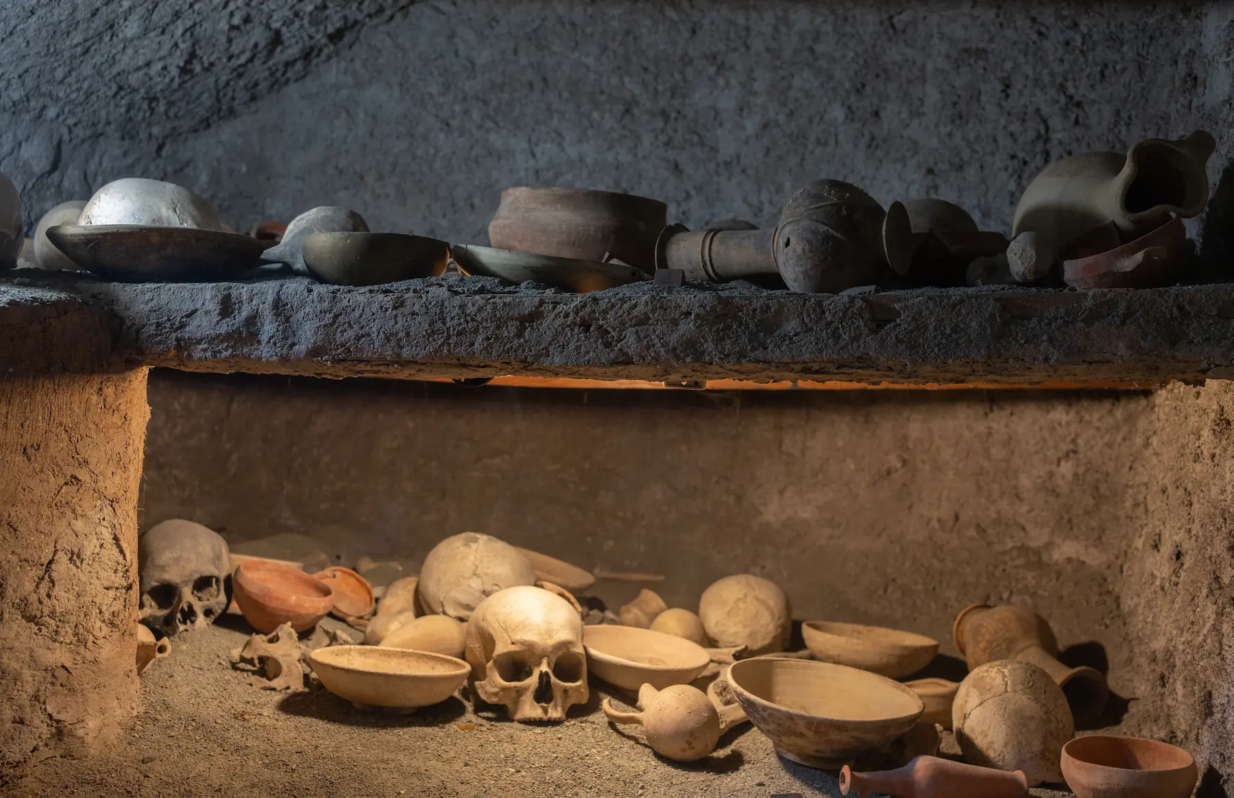 Figure 6: Late Bronze Age Tomb with Two Burial Levels, the oldest at the bottom.