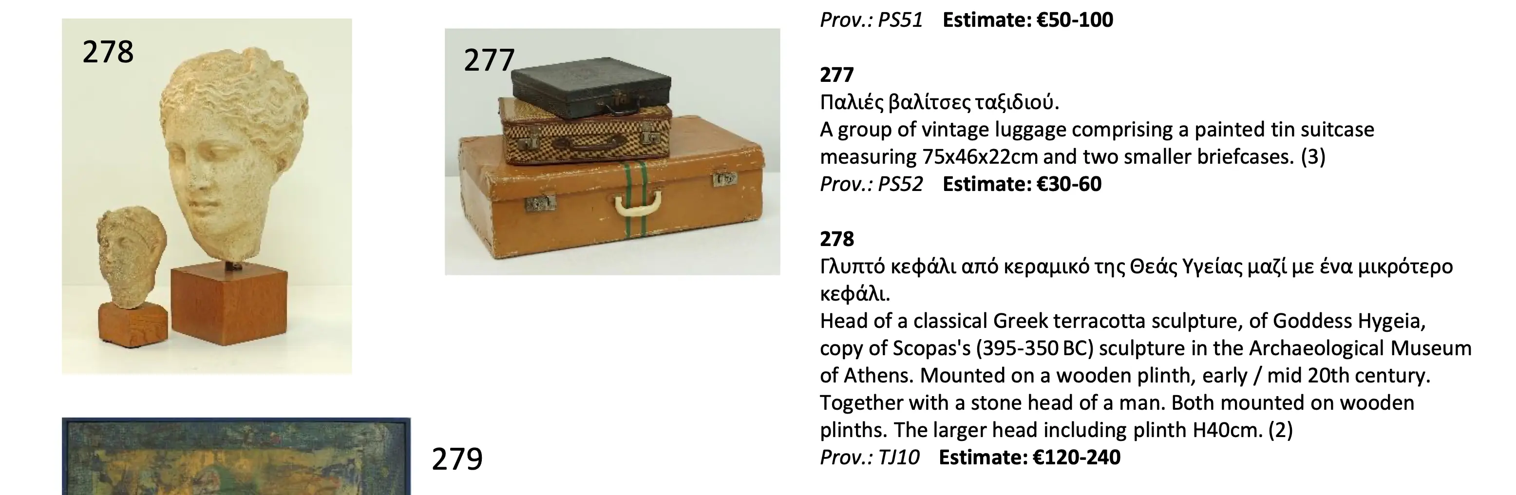 Illegal Sale of Cypriot Antiquities Listing Photo
