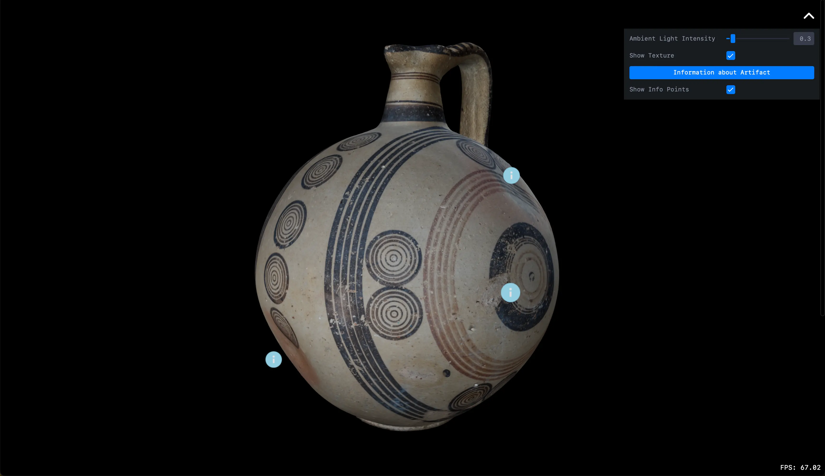 Figure 3. Screenshot of the ancientcyprus.com 3D model viewer.
