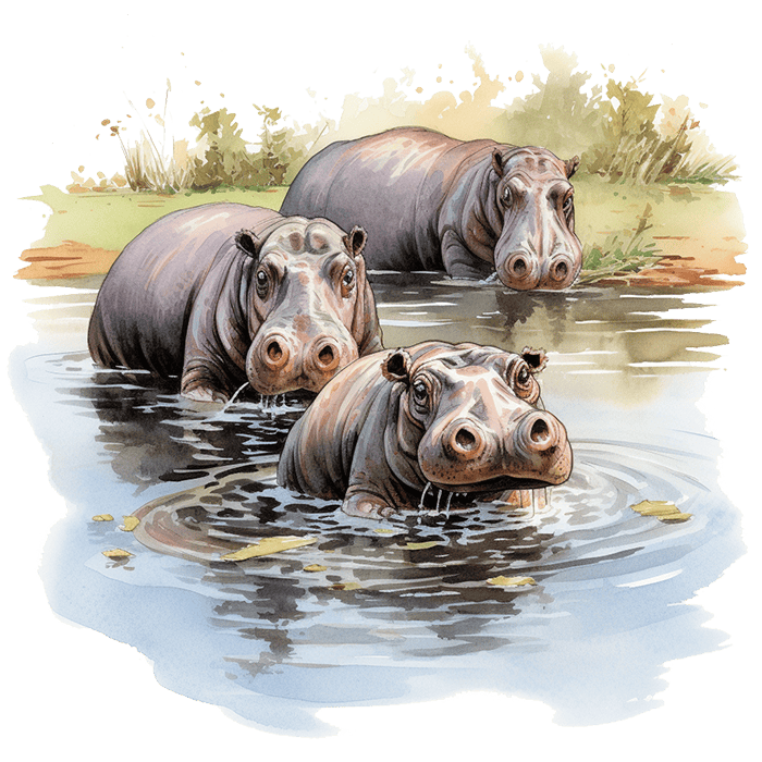 Ancient Cypriot Pygmy Hippos