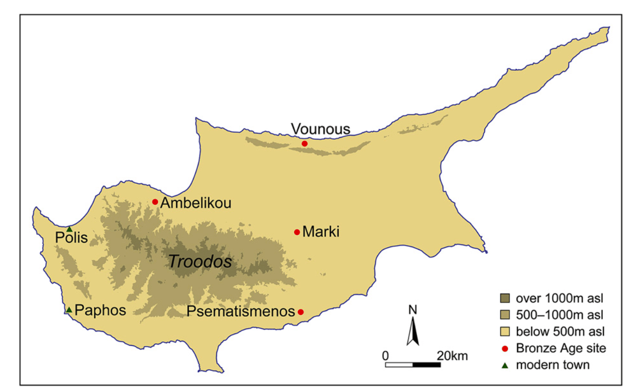 Figure from Frankel, D., & Webb, J. M. (2012) showing the sites discussed.