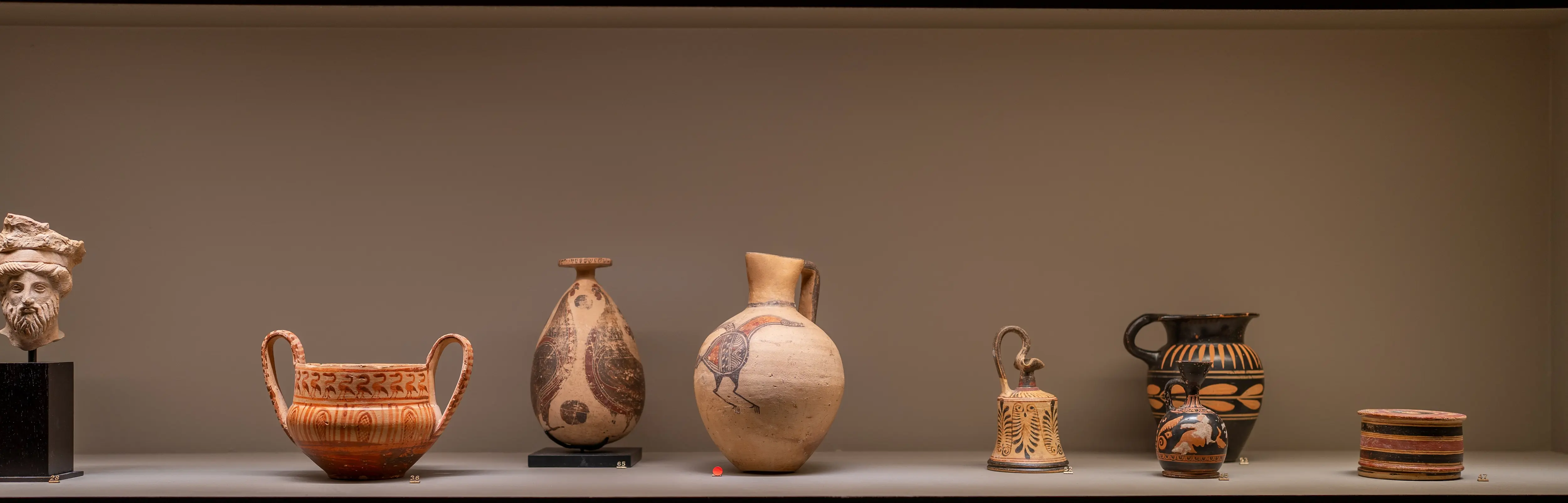 Free Field Cypriot Bird Oinochoe in the Charles Ede Booth at TEFAF Maastricht 2025
