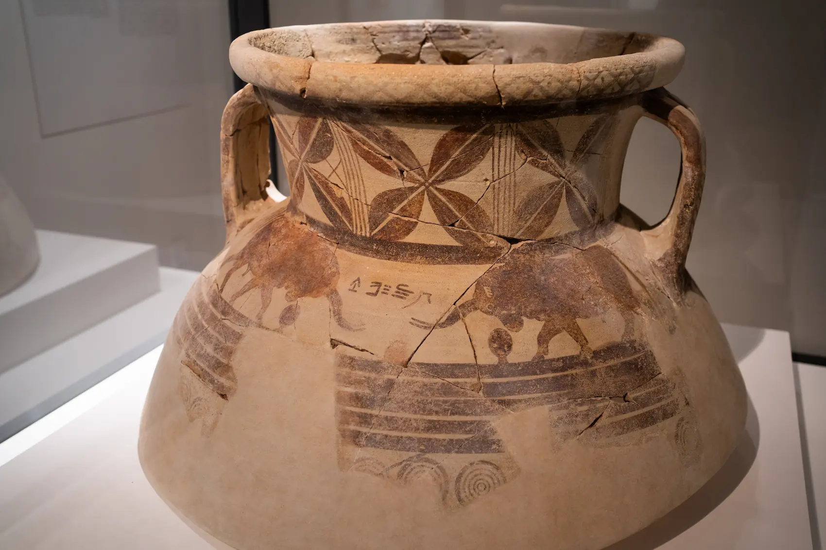 Figure 2. Extremely Large Iron Age Jar/Amphora Fragment with earliest Cypro-Syllabic Inscription
