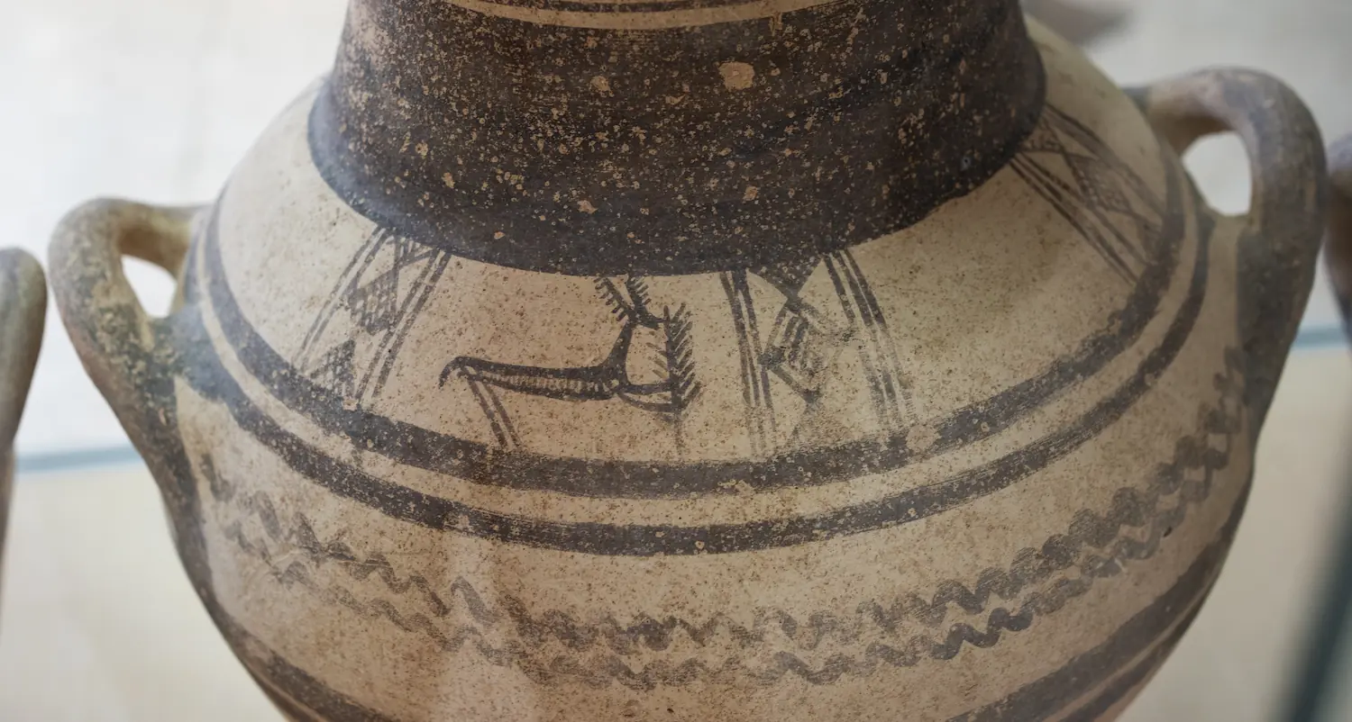 Figure 21. Cypro-Geometric White Painted Amphora with Goat and Tree Motif