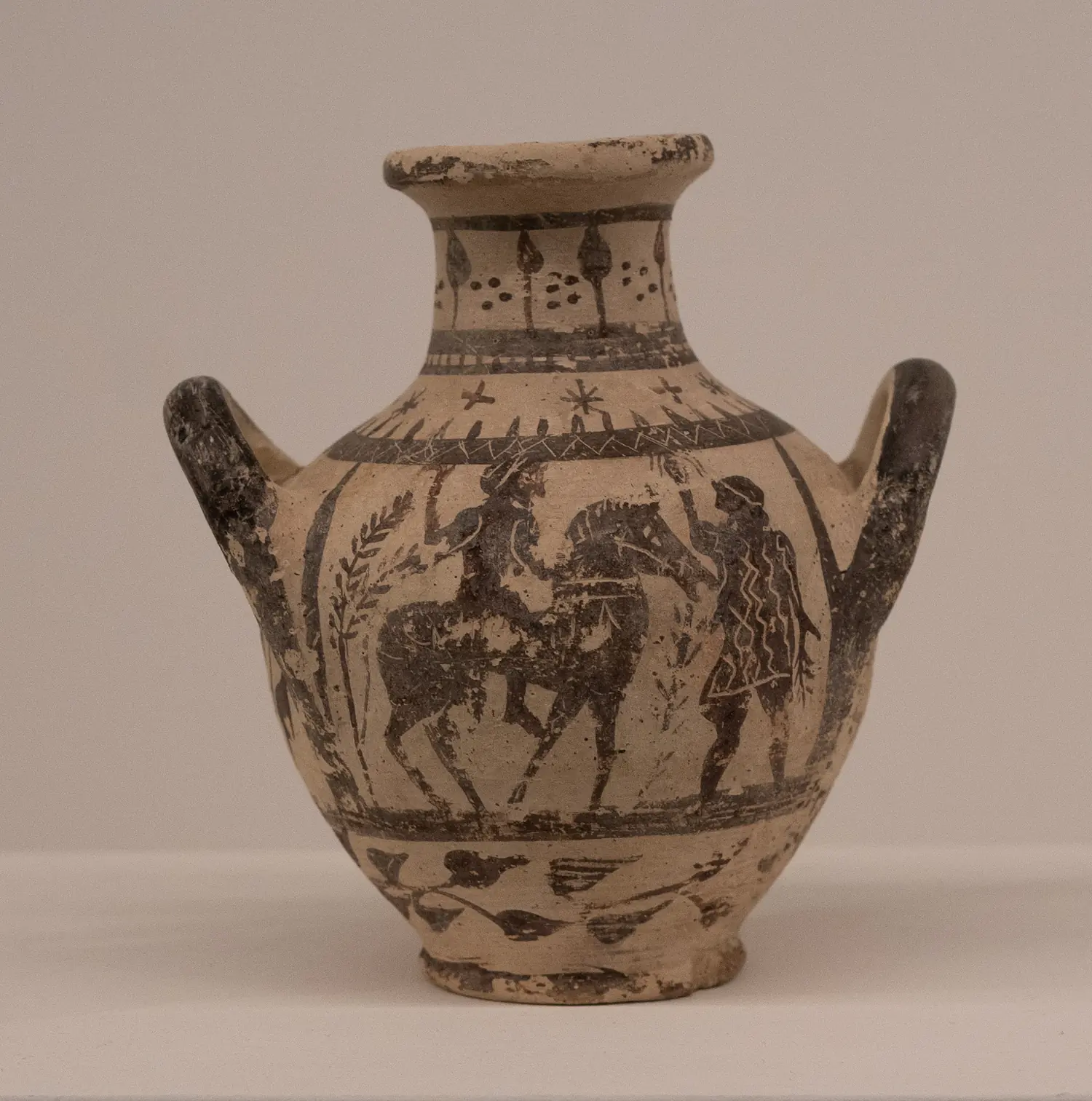 Figure 27. Agean Inspired Cypro-Archaic Free Field White Painted Jar/Hydria