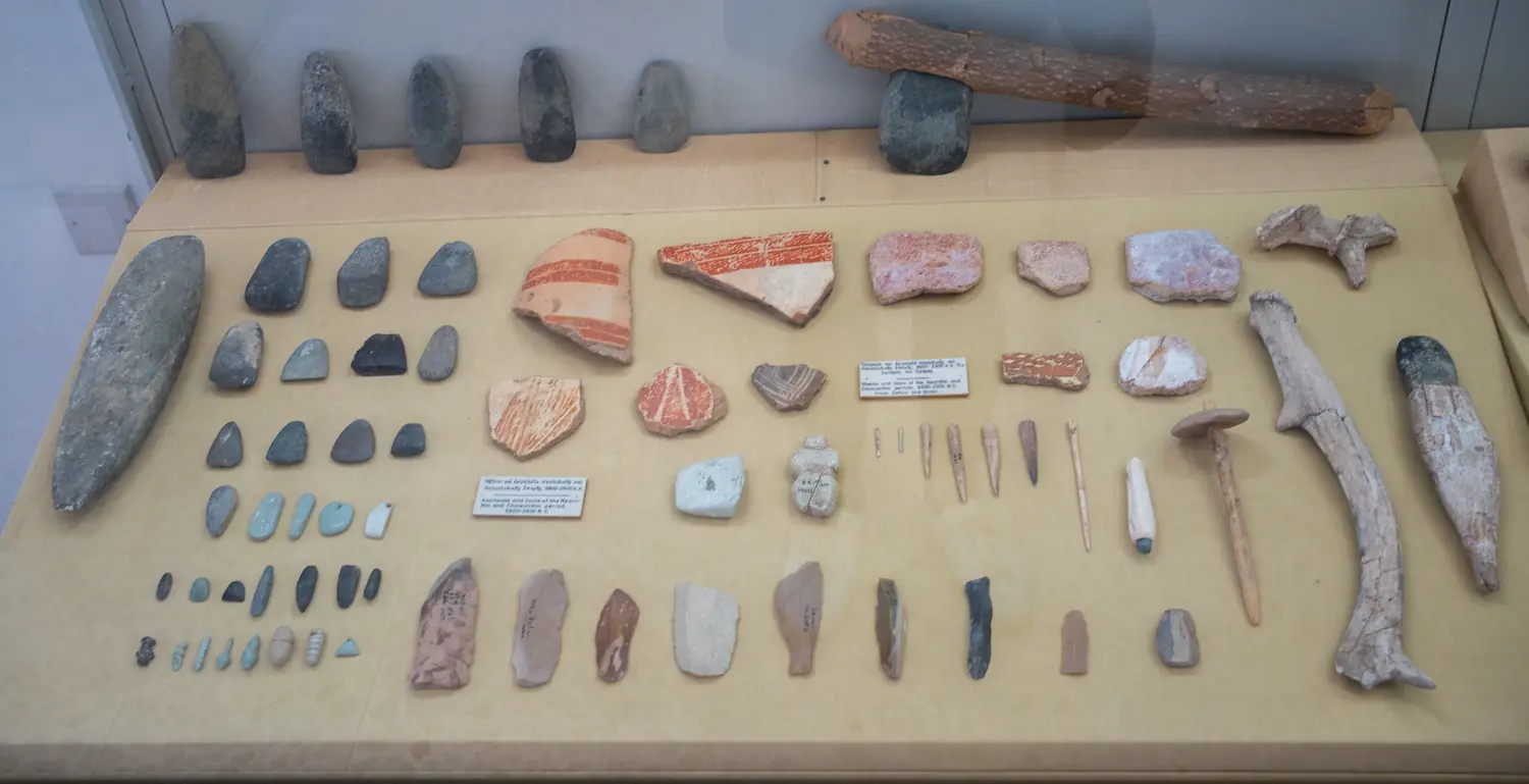 Figure 5. Set of Neolithic & Chalcolithic Artefacts