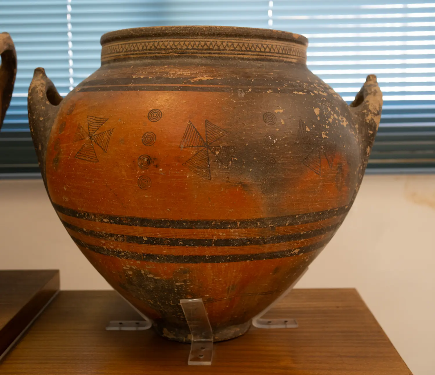 Figure 22. Interesting Large Iron Age Black on Redware Storage Jar