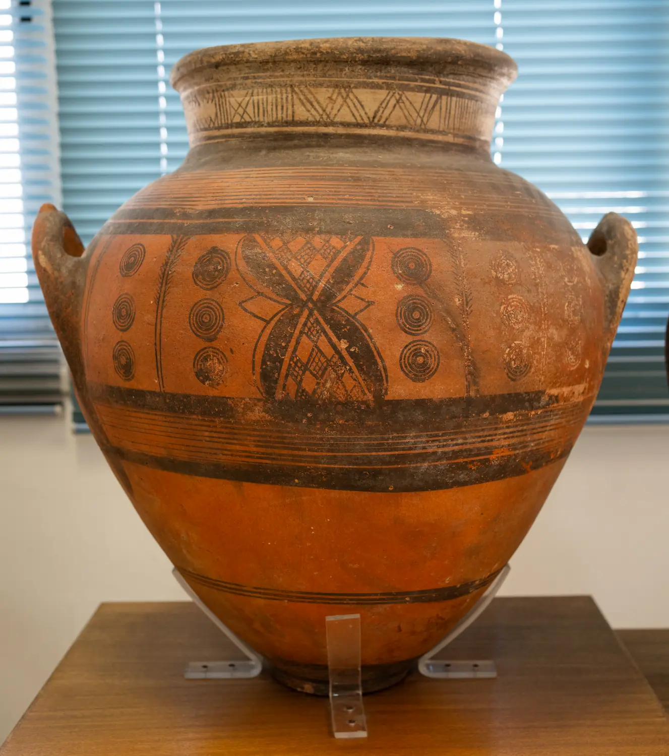 Figure 23. Interesting Large Iron Age Black on Redware Storage Jar
