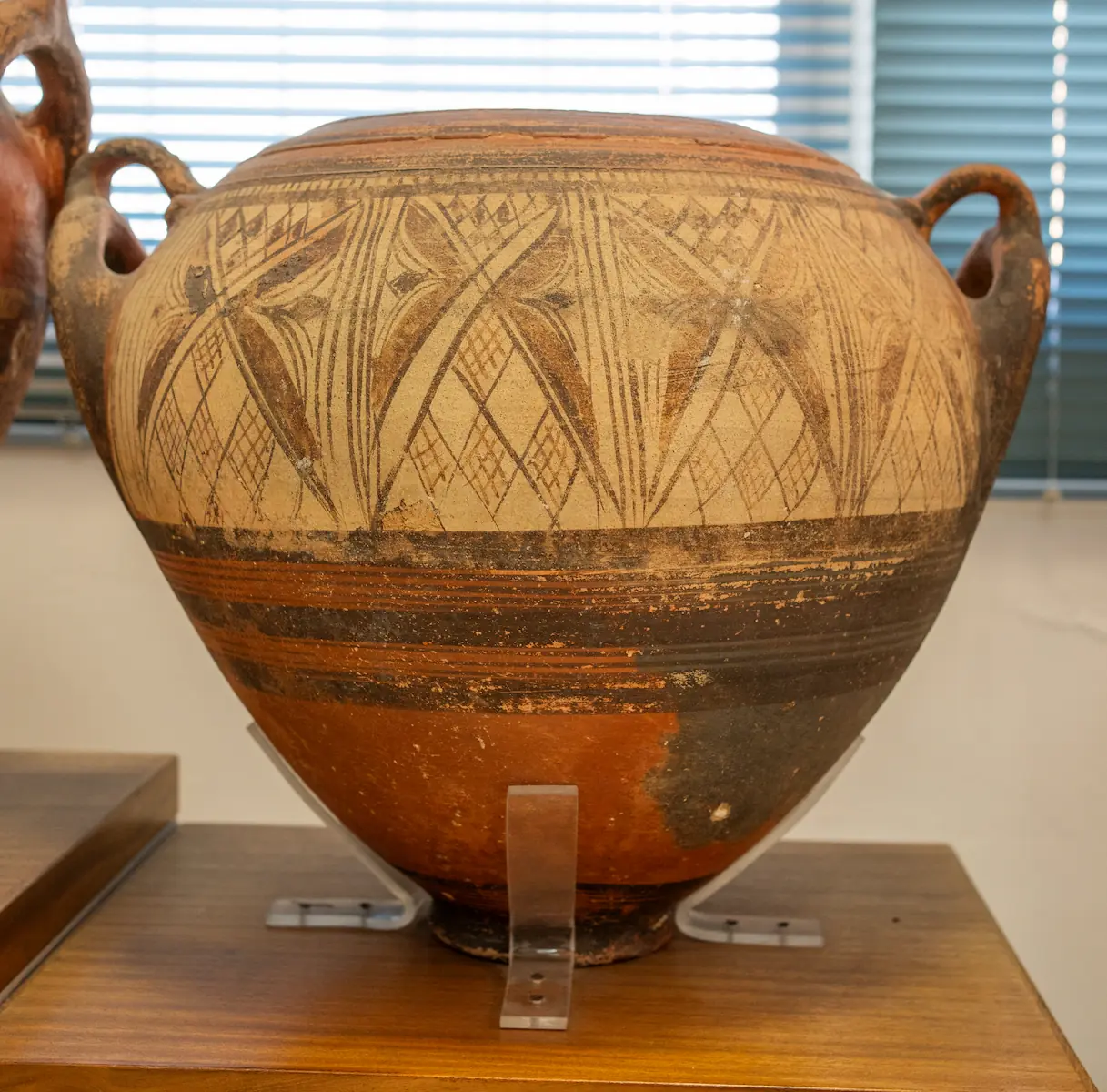 Figure 24. Interesting Large Iron Age Black on Redware Storage Jar