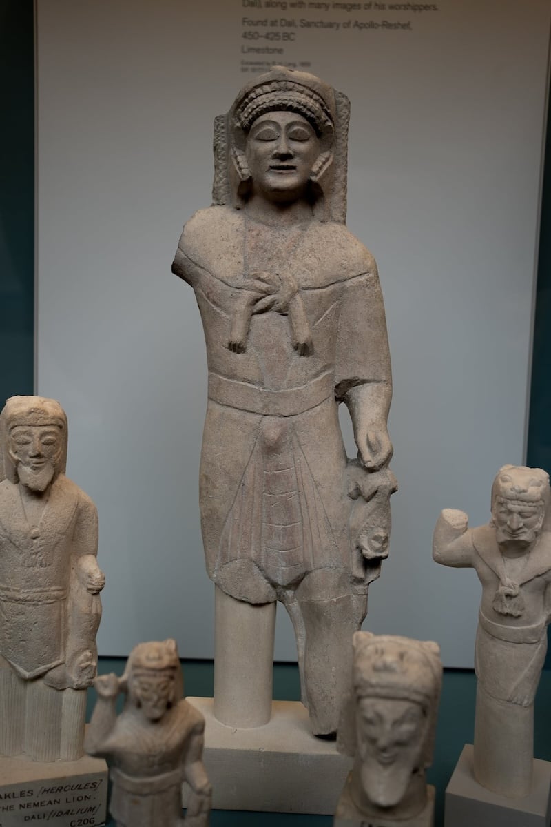 Large Cypro Archaic Statue of Herakles