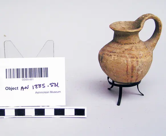 White Painted V juglet, Middle Bronze Age III Cypriot