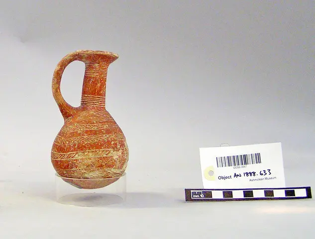 Red Polished incised gourd juglet, Early Bronze Age III Cypriot