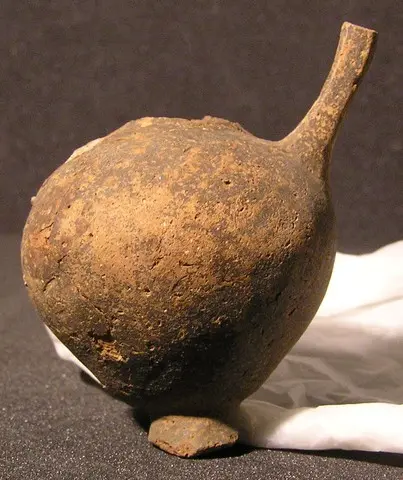 Pottery vase inspired by Syrian forms, Late Bronze Age II Cypriot jar