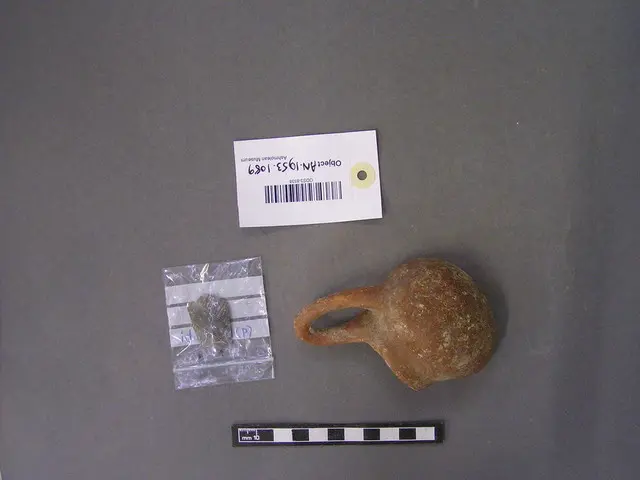 Part of dipper, handle intact, but large part of rim and body missing, Middle Bronze Age II Cypriot
