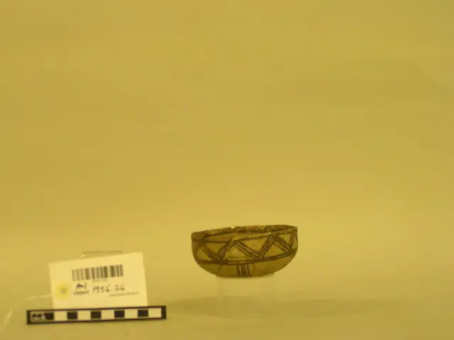 White Painted bowl with zigzag pattern, Middle Bronze Age III Cypriot