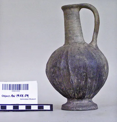 Wheel made bucchero jug, Late Bronze Age III Cypriot