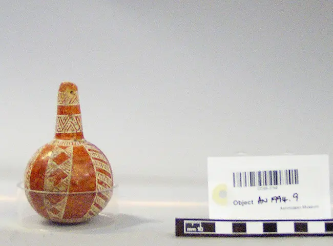 Red Polished gourd-shaped flask, Bronze Age Cypriot