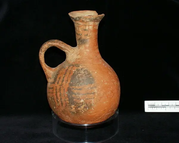 Red-on-Black globular juglet, Middle Bronze Age III Cypriot