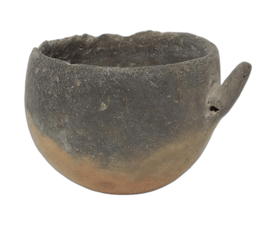 Red Polished Horn-Lug Bowl